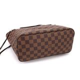 Louis Vuitton Damier Neverfull PM Tote Bag Ebene Brown Gold Hardware