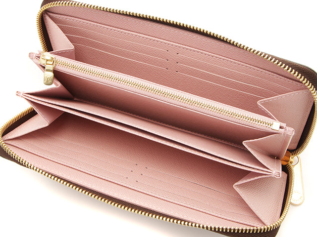 Louis Vuitton Zippy Wallet Long Wallet Damier Rose Ballerine
