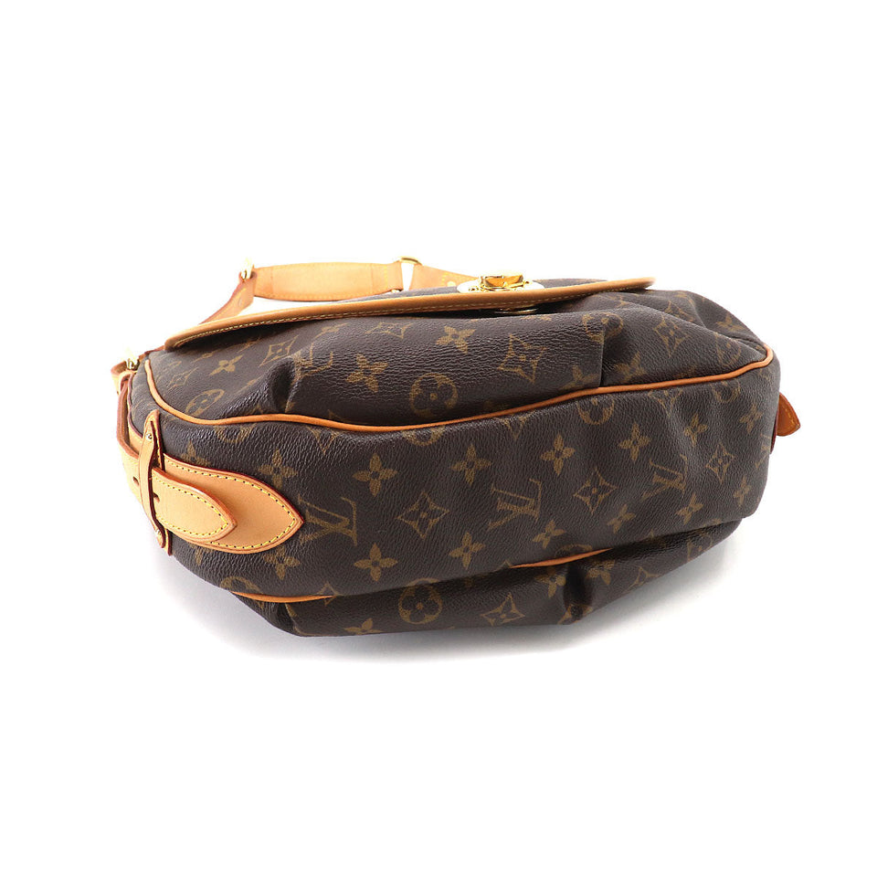 Louis Vuitton Monogram Tulum GM Shoulder Bag Brown Gold Hardware