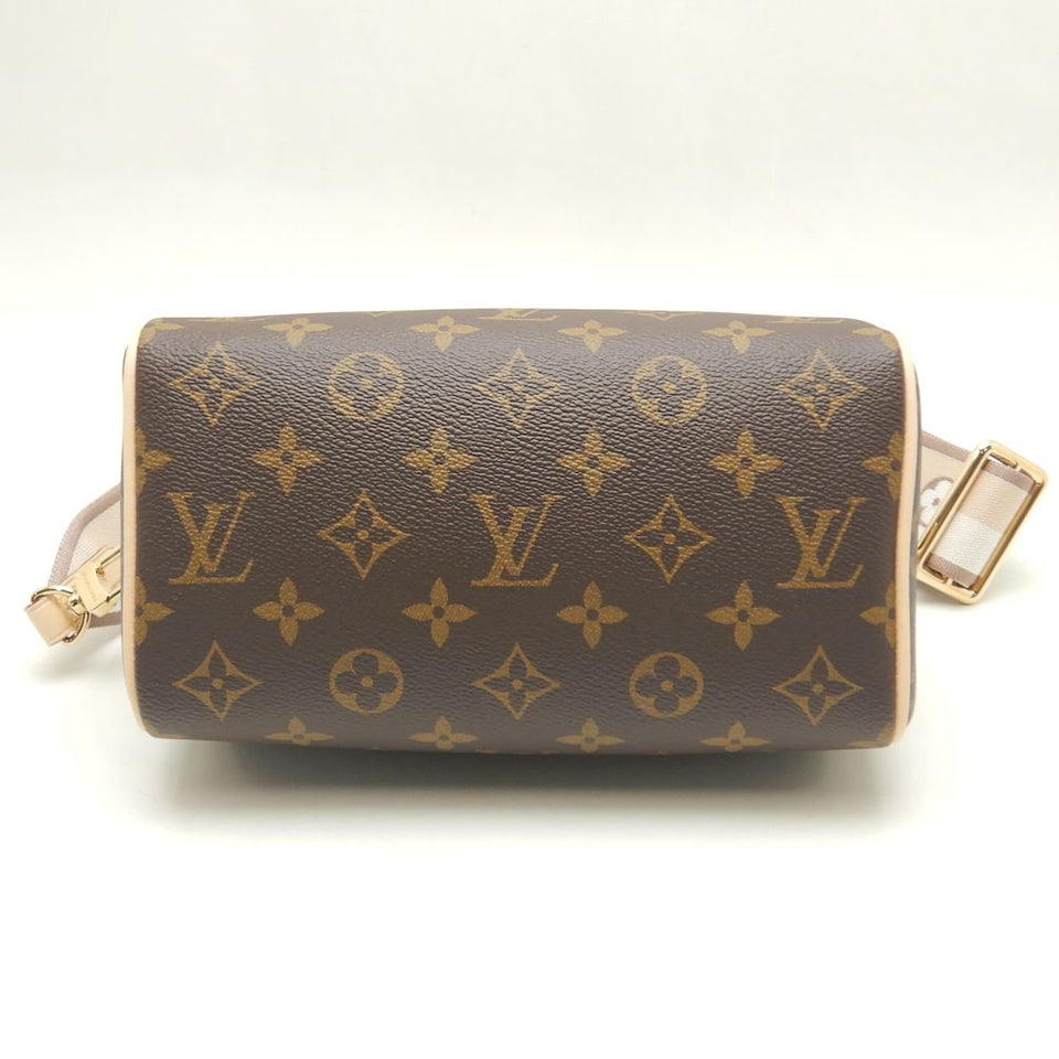 Louis Vuitton Monogram Speedy Bandouliere 20 Handbag Beige