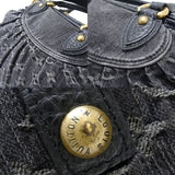 Louis Vuitton Monogram Denim Neo Cabby MM Noir Shoulder Bag Black