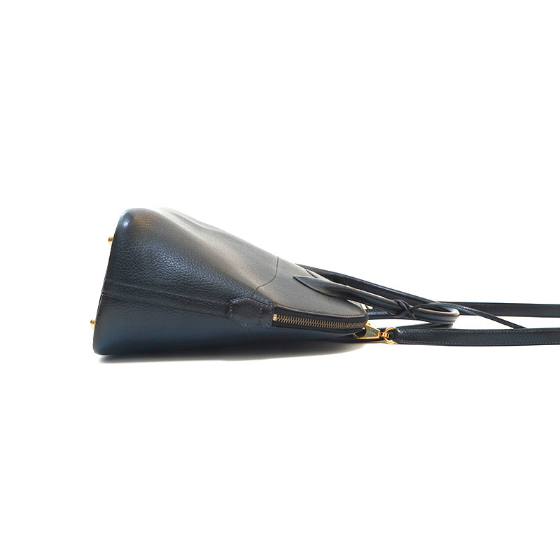 Hermes Bolide 31 G Metal Fittings Handbag ◯x Engraved Ardennes Black