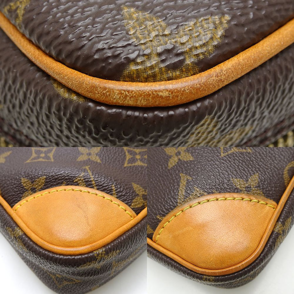 Louis Vuitton Monogram Danube Crossbody Shoulder Bag Brown