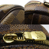 Louis Vuitton Damier Pochette Ipanema Ebene Waist Bag Pouch Brown