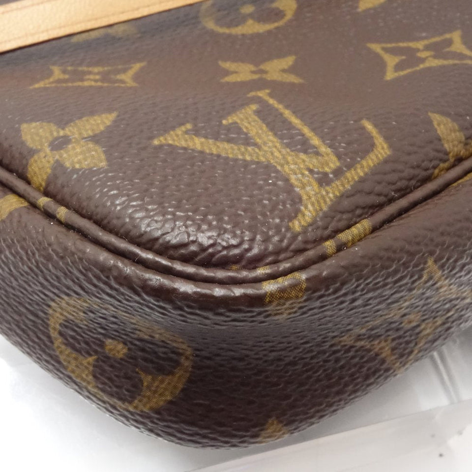 Louis Vuitton Monogram Pochette Accessoire Handbag Brown