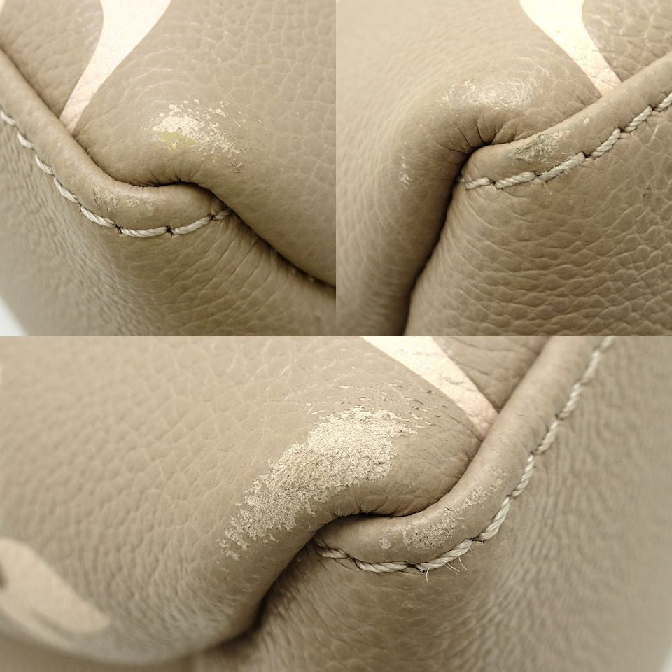 Louis Vuitton Petit Palais PM Bicolor Monogram Implant Handbag Tourtrell Creme