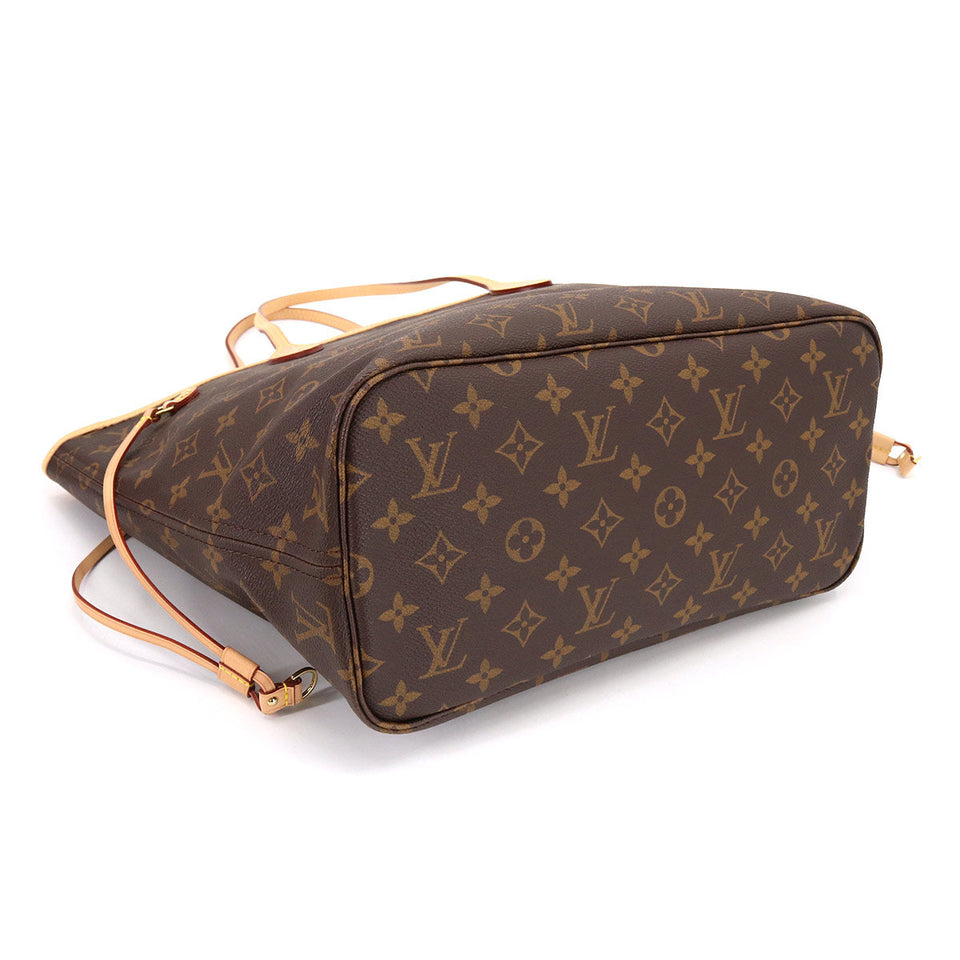 Louis Vuitton Monogram Neverfull MM Tote Bag Brown