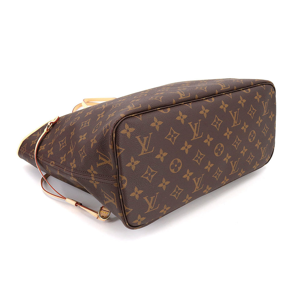 Louis Vuitton Monogram Neverfull MM Tote Bag Brown