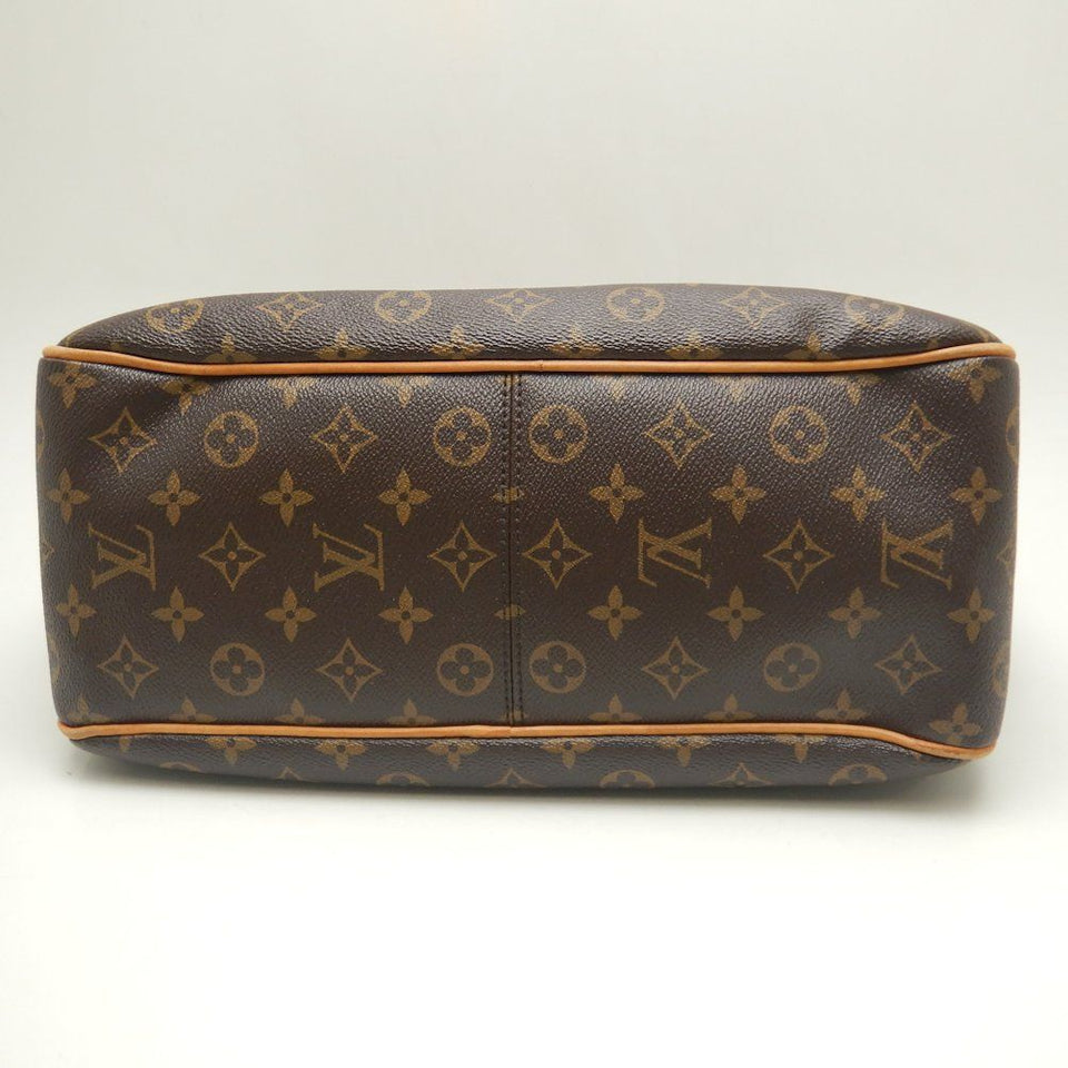 Louis Vuitton Monogram Delightful MM Shoulder Bag Brown