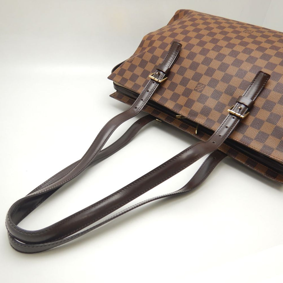 Louis Vuitton Damier Chelsea Tote Bag Brown