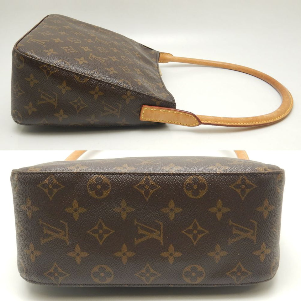 Louis Vuitton Monogram Looping MM Shoulder Bag Brown