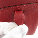 Hermes Plume 32 Handbag Togo Crimson Red Series Gold Metal Fittings