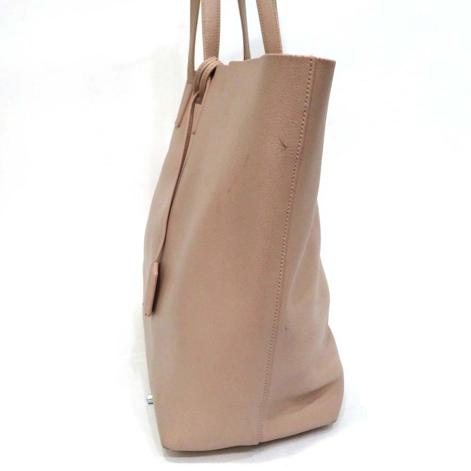 Saint Laurent- Leather Tote Bag With B Rank Pink Pouch