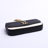Louis Vuitton Pochette Lock Me Shoulder Bag Kataoshi Leather Black