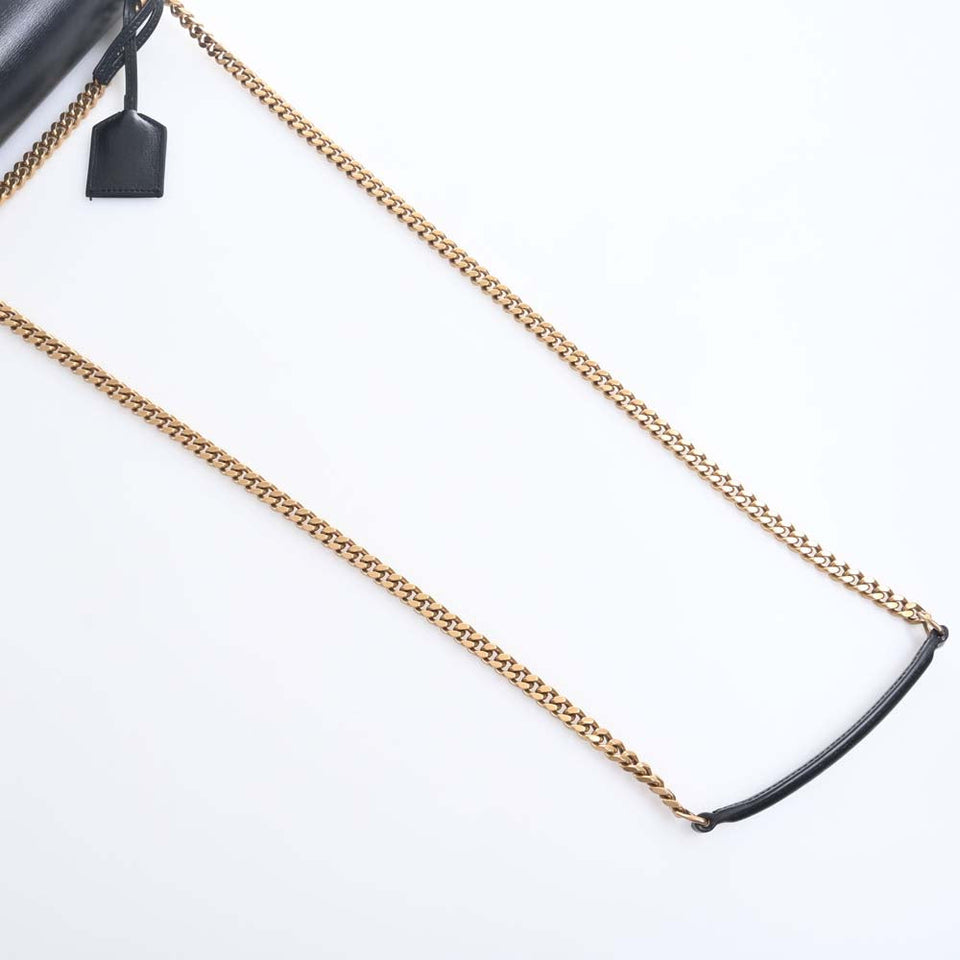 Saint Laurent- Sunset Chain Shoulder Bag Black