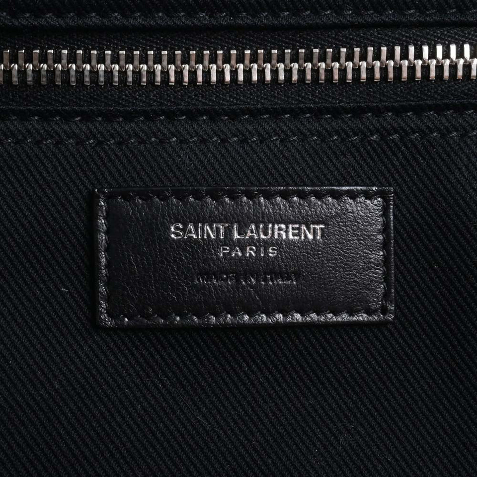 Saint Laurent- Rive Gauche Small Tote Bag Black