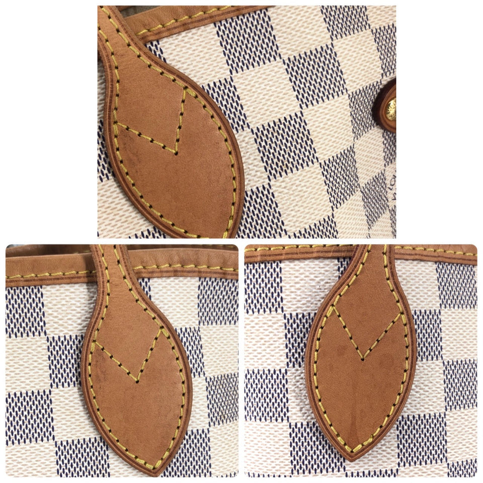 Louis Vuitton Damier Azur Neverfull MM Tote Bag