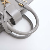 Saint Laurent- Leather Baby Cabas 2way Handbag Gray