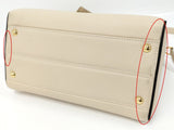 Louis Vuitton Double V Shoulder Bag Leather Monogram Creme