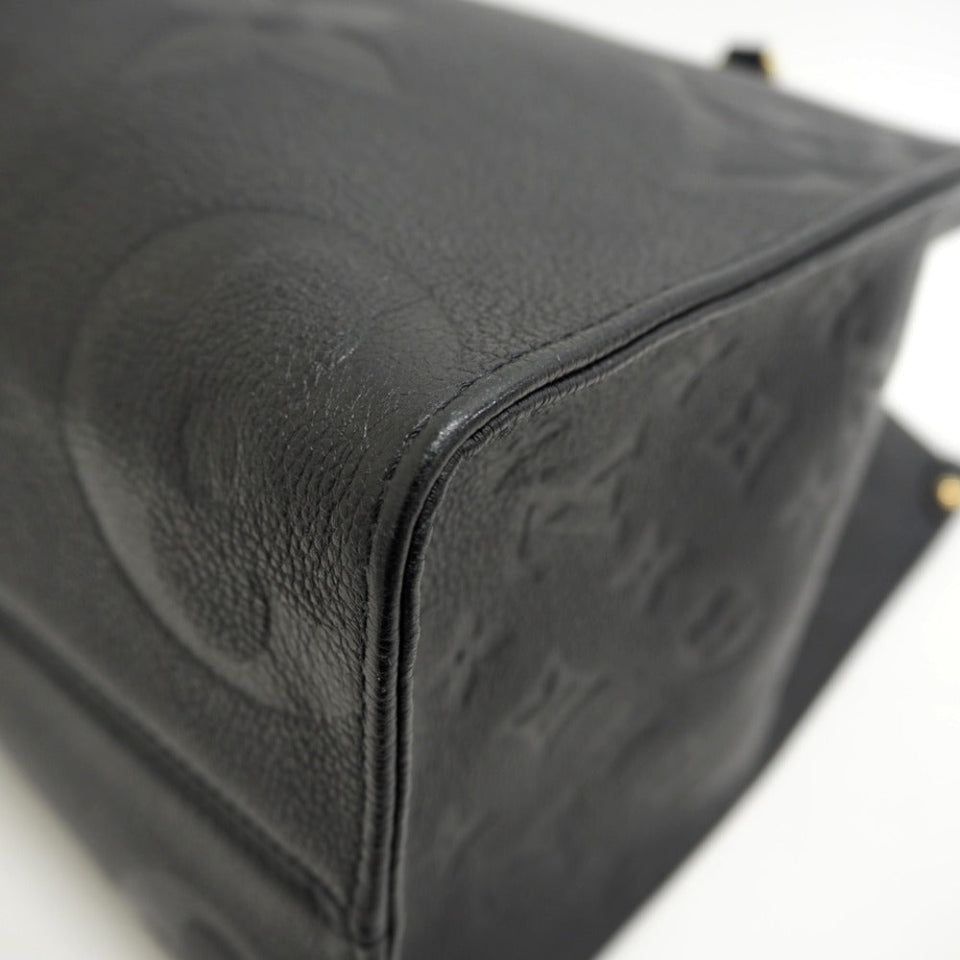 Louis Vuitton On The Go MM Monogram Amplant Handbag Black