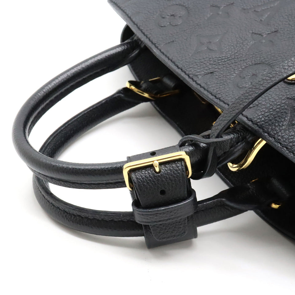 Louis Vuitton Monogram Emplant Montaigne BB Handbag Noir Black