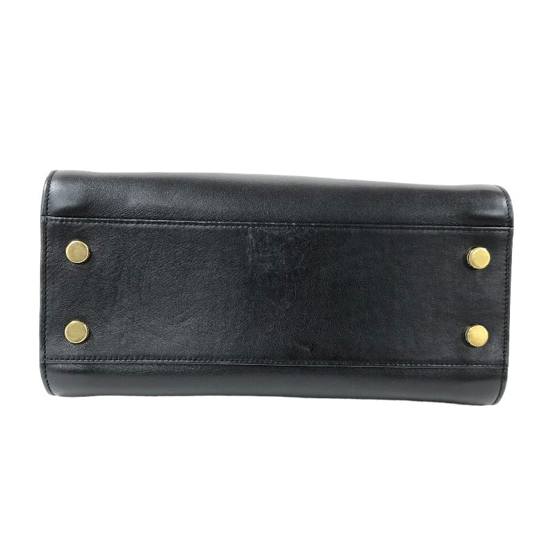 Saint Laurent- Cabas Leather Handbag Black