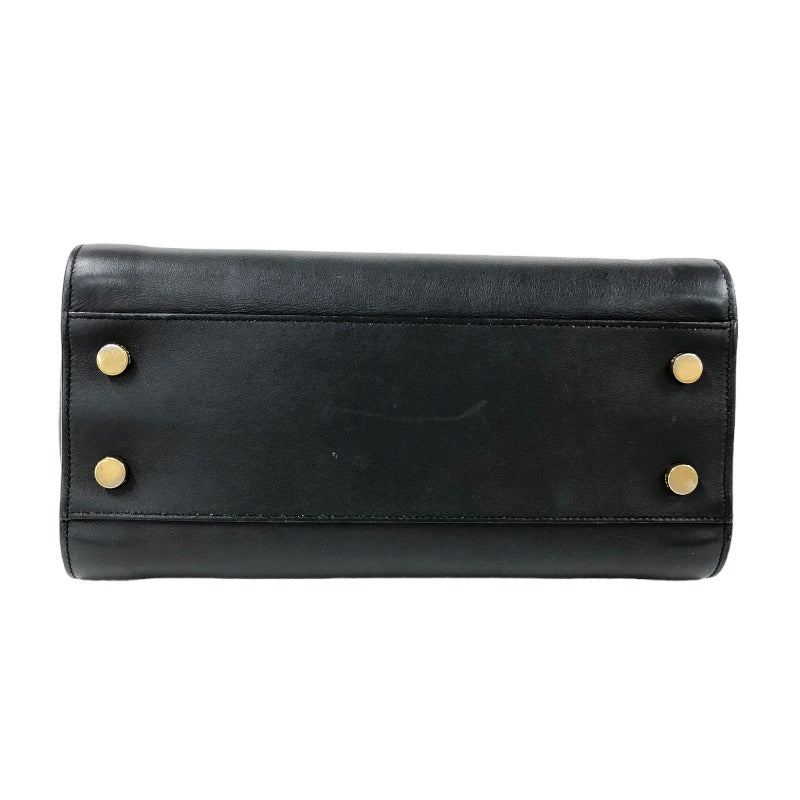 Saint Laurent- Cabas Small Leather Handbag Black