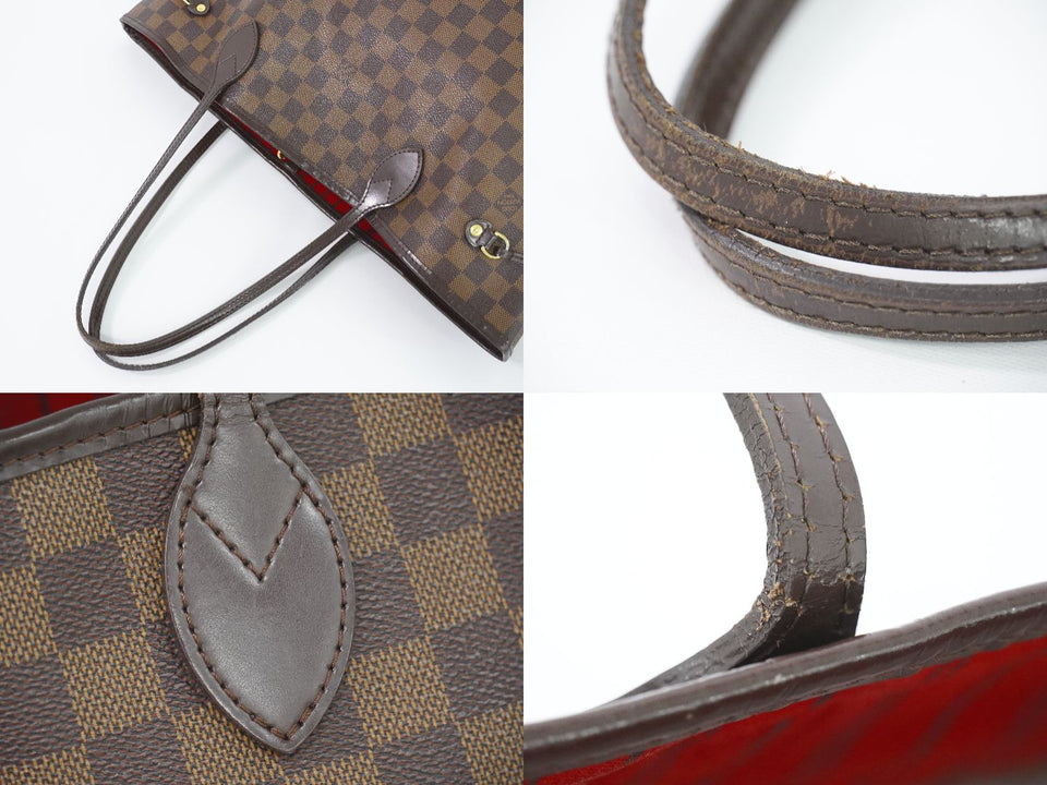 Louis Vuitton Neverfull MM Damier Ebene Tote Bag