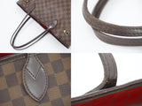 Louis Vuitton Neverfull MM Damier Ebene Tote Bag