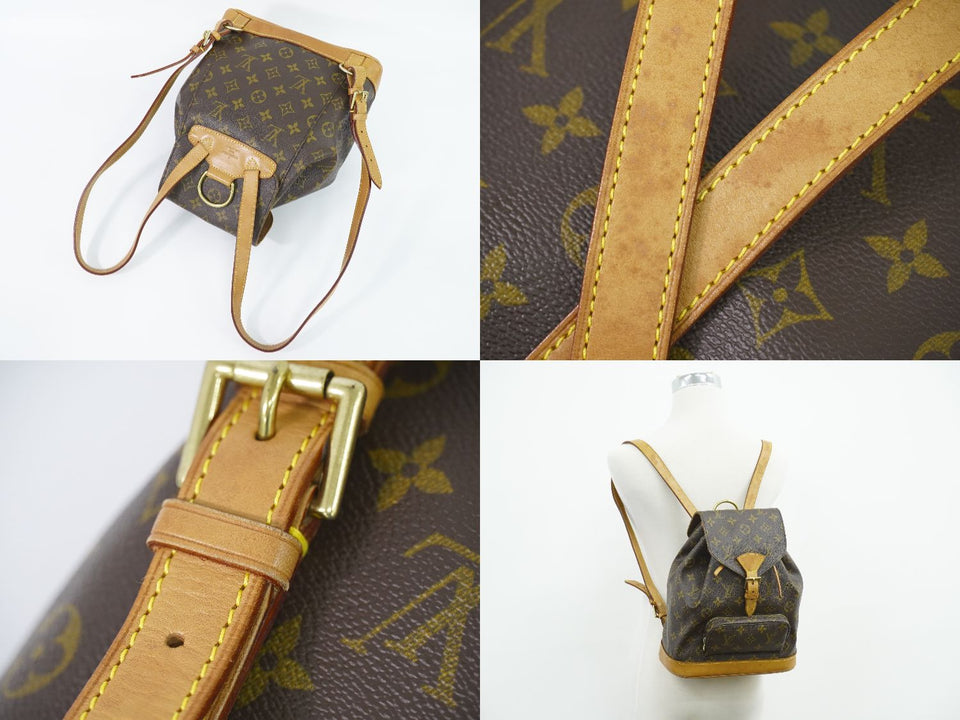 Louis Vuitton Montsouris MM Rucksack Backpack Monogram Brown