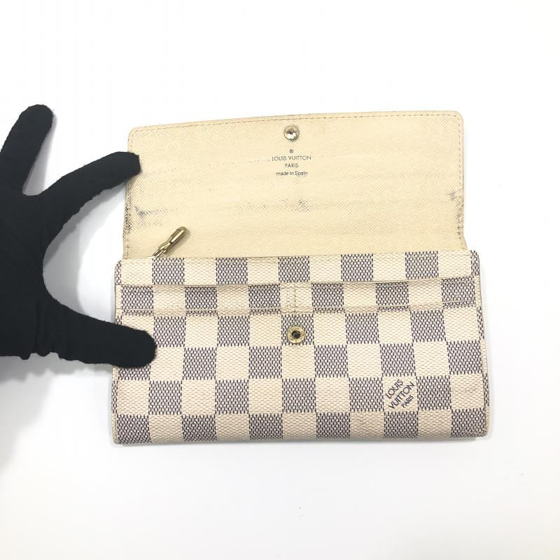 Louis Vuitton Damier Azur Portefeuille Sala Bi-fold Long Wallet
