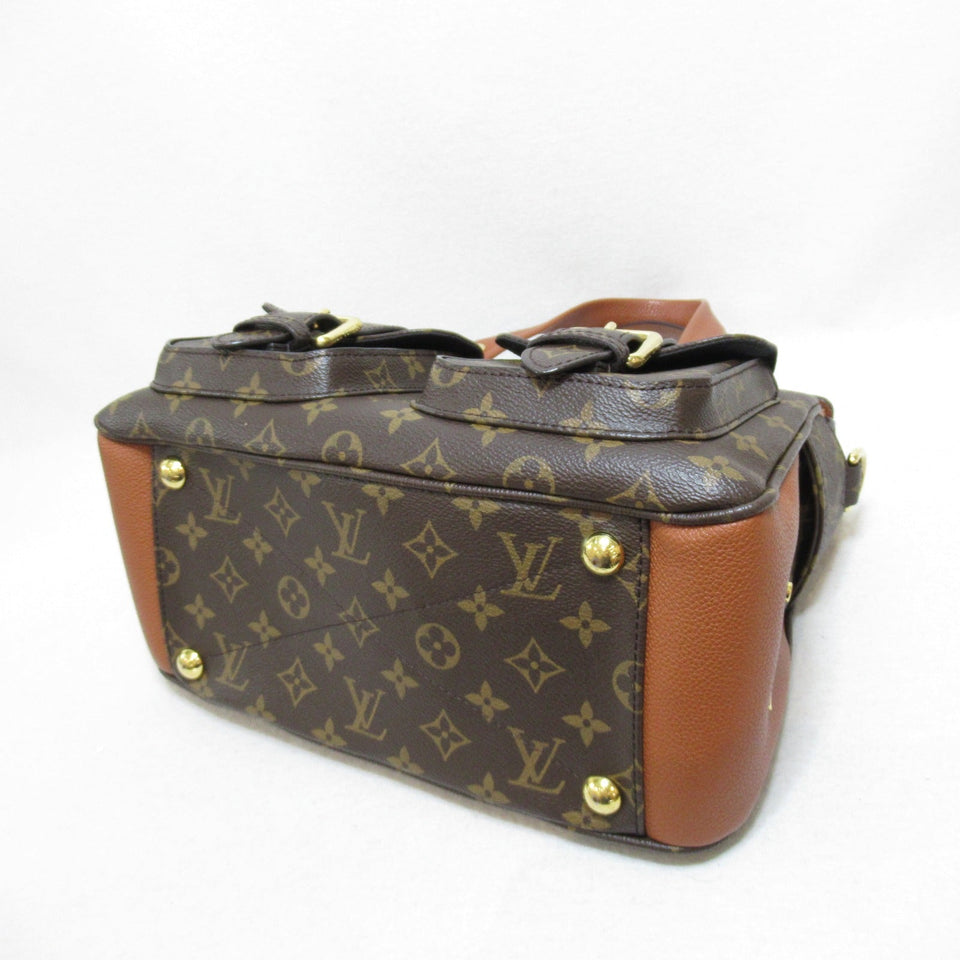 Louis Vuitton Manhattan 2way Handbag Pvc Coated