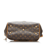 Louis Vuitton Monogram Tivoli PM Handbag Brown PVC Leather