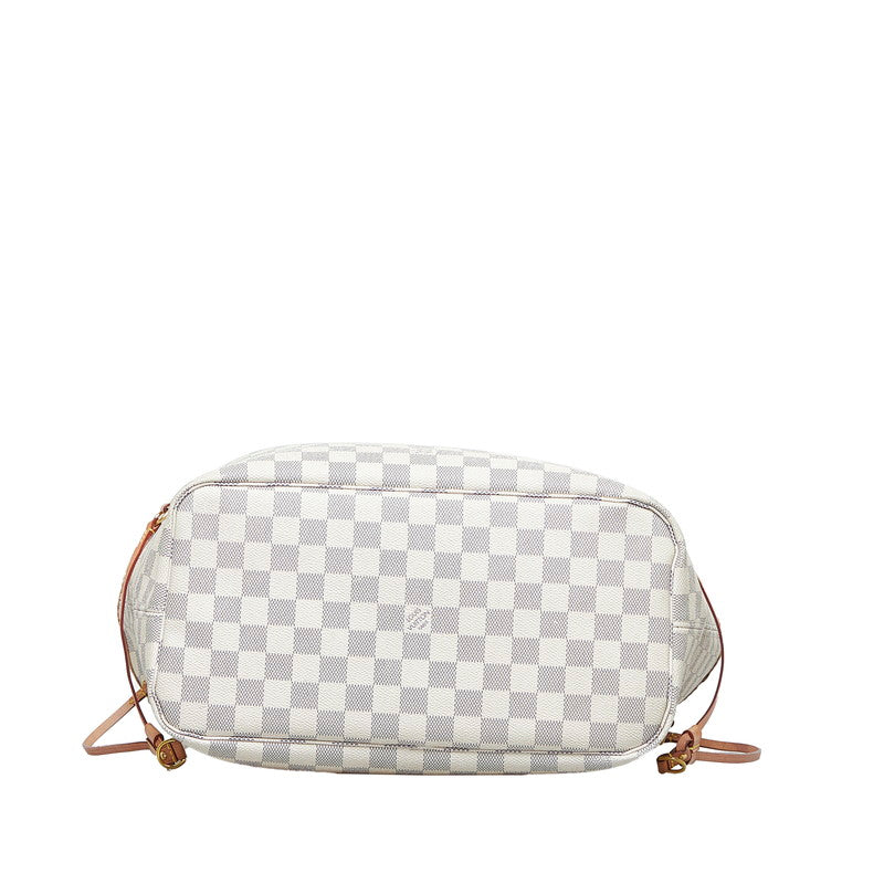 Louis Vuitton Damier Azur Neverfull MM Tote Bag