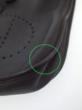 Hermes Evelyn Stamp Shoulder Bag Black