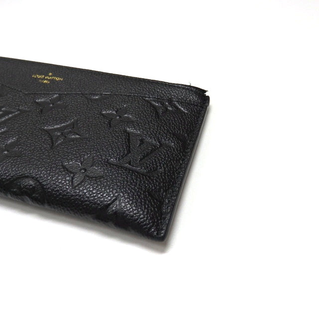 Louis Vuitton Monogram Emplant Pochette Melanie BB Long Wallet Pouch