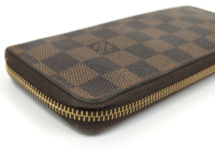 Louis Vuitton Portefeuille Clemence Round Zipper Long Wallet Damier Cerise