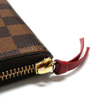 Louis Vuitton Damier Portefeuille Clemence Round Zipper Long Wallet