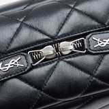 Saint Laurent- Crossbody Chain Shoulder Bag Black