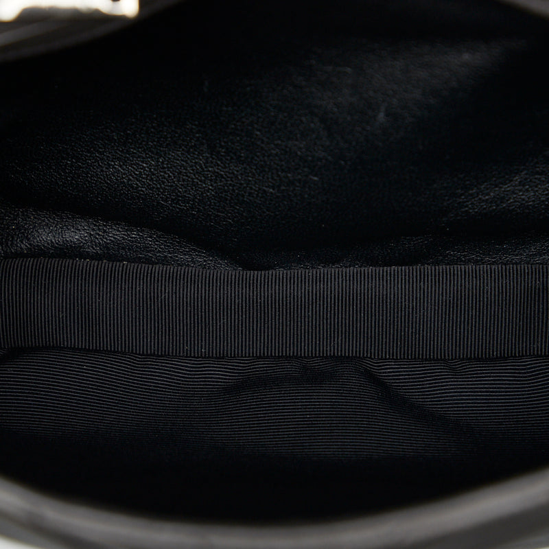 Saint Laurent- Chain Shoulder Bag Handbag Gray Leather