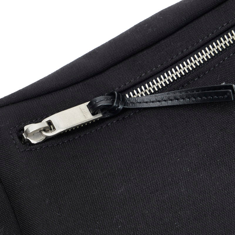 Saint Laurent- Body Bag Waist Bag Canvas Leather Black