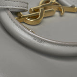 Saint Laurent- Monogram Cabas Handbag Leather Gray