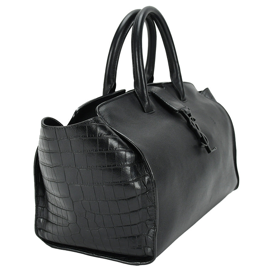 Saint Laurent- PARIS Downtown Cabas Shoulder Bag Leather Black