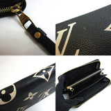 Louis Vuitton Wallet Bicolor Monogram Amplant Zippy Wallet Round Zipper Black