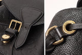 Louis Vuitton Amplant Montsouris PM Backpack Leather Black