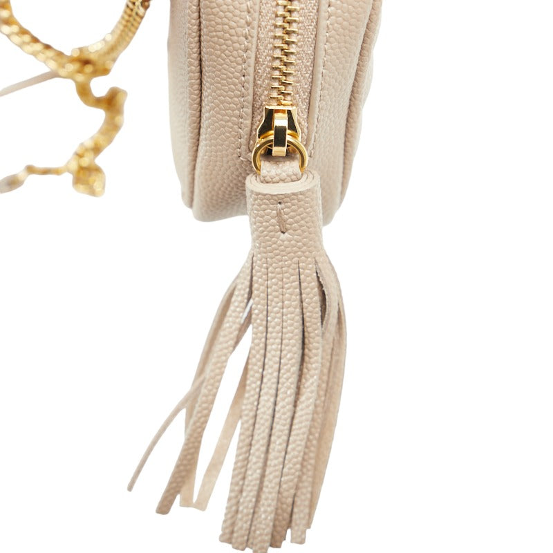 Saint Laurent- Cassandra Baby Mini Chain Shoulder Bag Beige