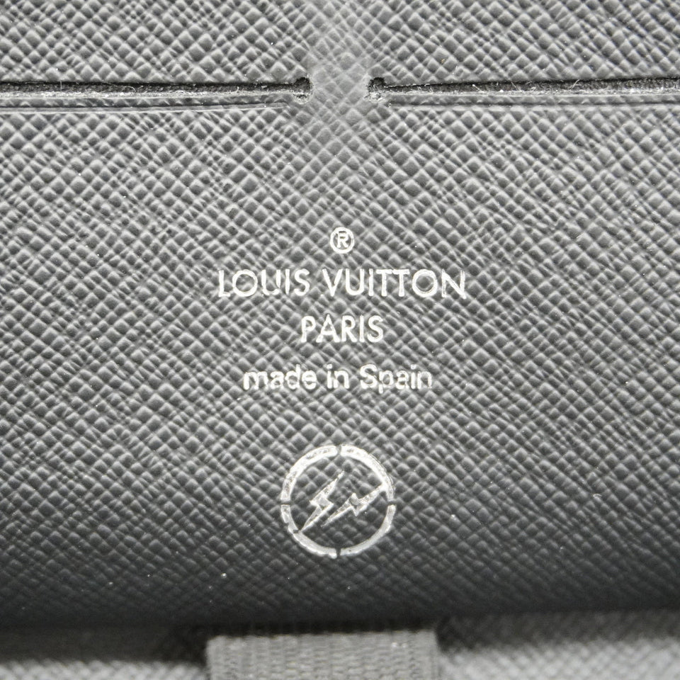 Louis Vuitton Bifold Long Wallet Monogram Eclipse Fragment Zippy Organizer