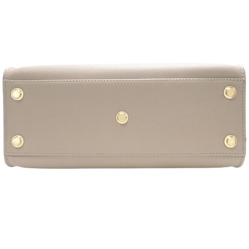Louis Vuitton On My Side MM Shoulder Monogram Grain Calf Leather Creme