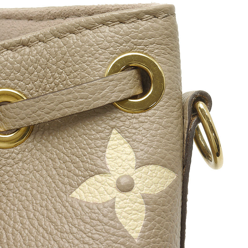Louis Vuitton LV Nano Noe Emplant Tourtrell Creme Shoulder Bag