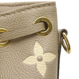 Louis Vuitton LV Nano Noe Emplant Tourtrell Creme Shoulder Bag